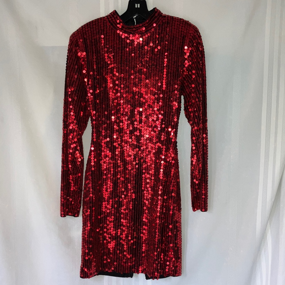 Sho Max Originals Red Sequin Dress